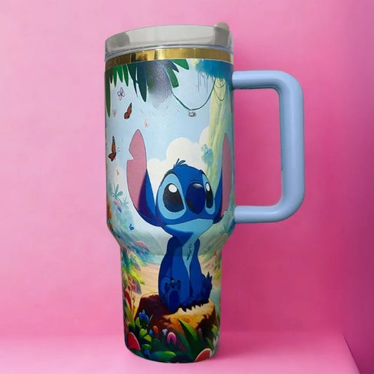 Stitch 40oz Stainless Steel Tumbler with Insulated Travel Cup with Lid